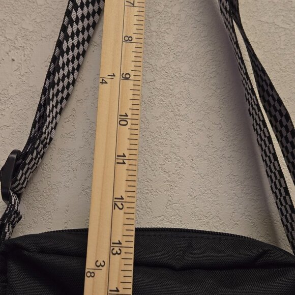 Vans All Day Crossbody Bag Black Checkerboard Strap Skater Emo Scene - Picture 10 of 12